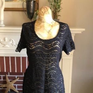 New, never worn black lace dress.